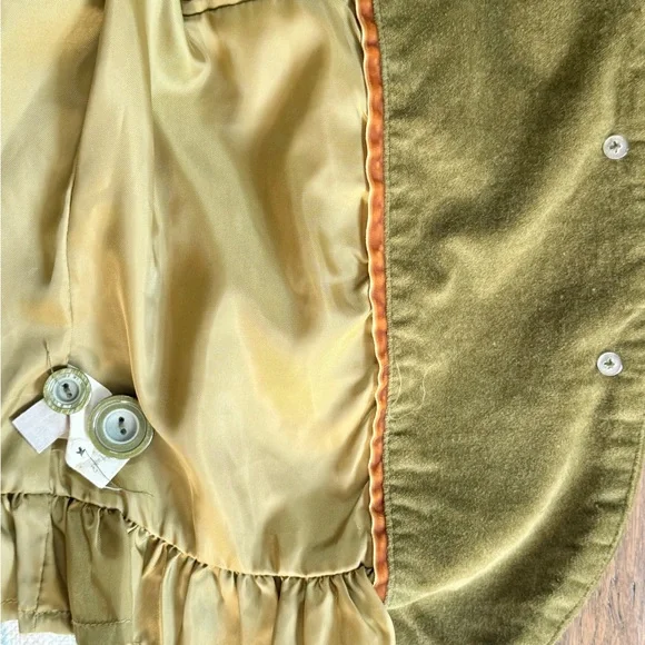 Fossil Fir Green Velvet Women's Blazer - Picture 6 of 9